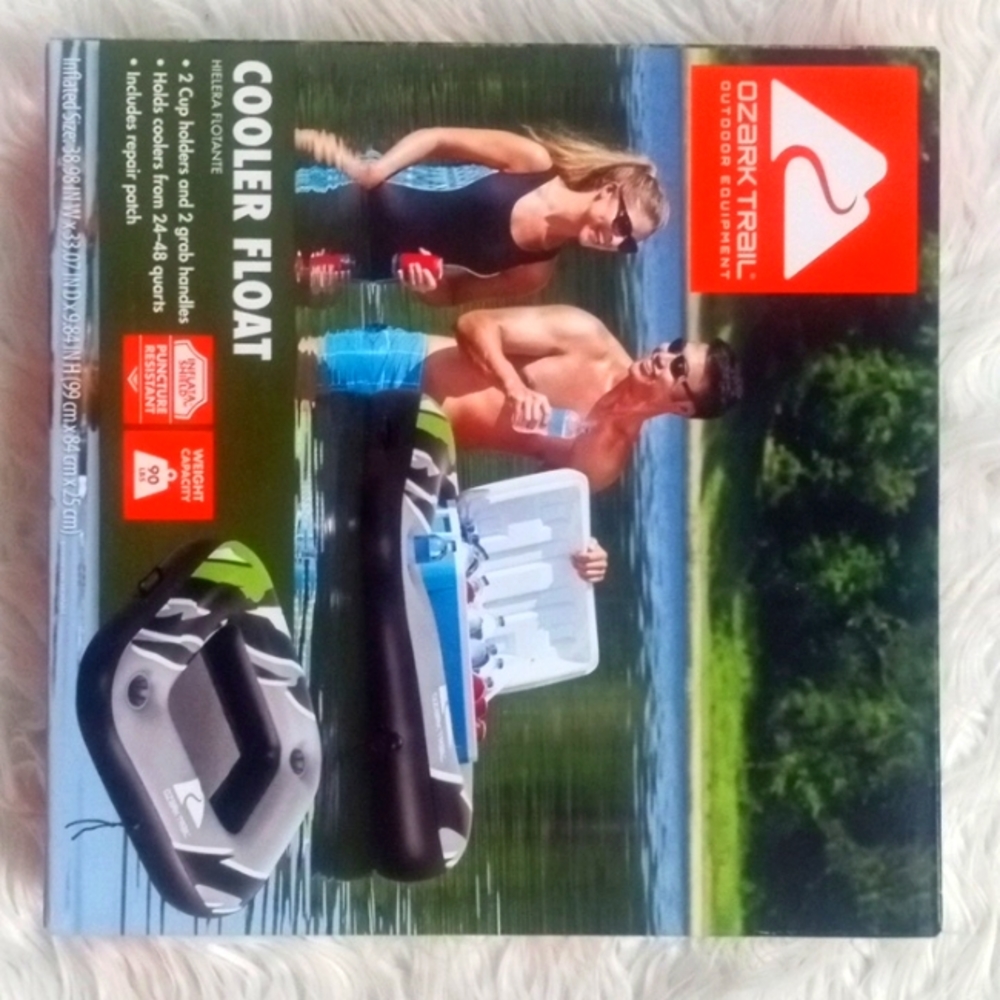 Ozark Trail Outdoor Equipment Cooler Float inflatable.